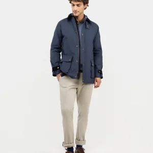 Chaqueta de Cuello Pana Marino