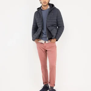 Americana Acolchada Desmontable Sudadera Gris