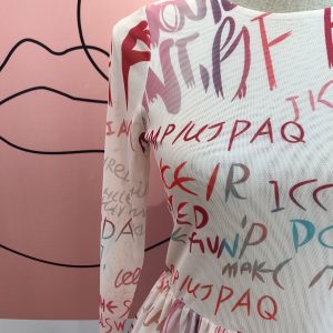 Manga larga print letras