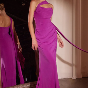 Renta Vestido de chiffon pico convertible