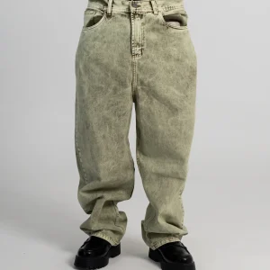 Jean Baggy Green Washed