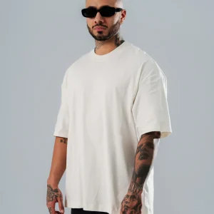 Camiseta Básica Oversize Ivory
