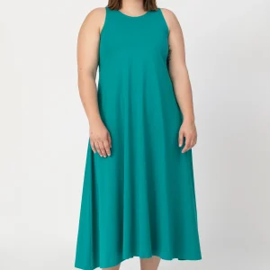 Vestido bucle A verde