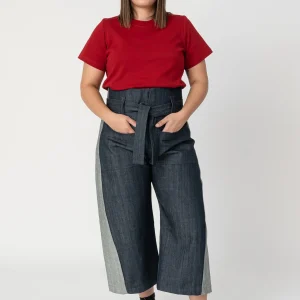 Pantalon cintura alta Mistral denim