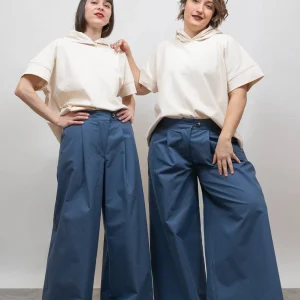 Falda pantalón pala azul