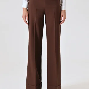 Pantalón campana maxidobladillo