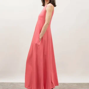 Vestido falda maxi rosa